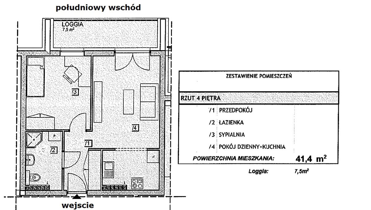 Lubelska_do_wynajęcia_2_pokoje_blisko_Jasionka_zielona_okolica_rzut