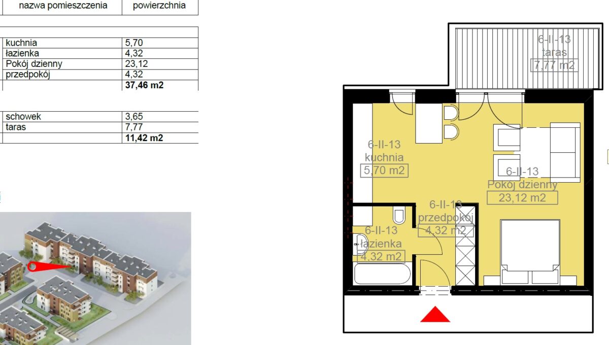 Mieszkanie_do_wynajęcia_blisko_obowodnicy_Rzeszowa_szpitala_rzut